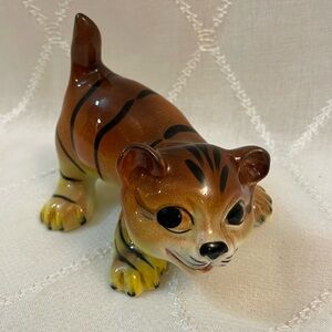 Vtg Weatherby Hanley Zookie Tiger Curb Figurine